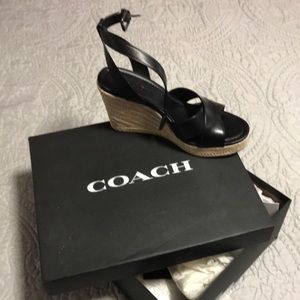 Coach high sandals
